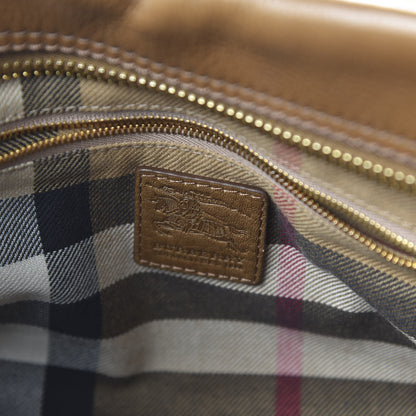 Burberry Pebbled Calfskin Small Ashbury Satchel Brown 8 of 11