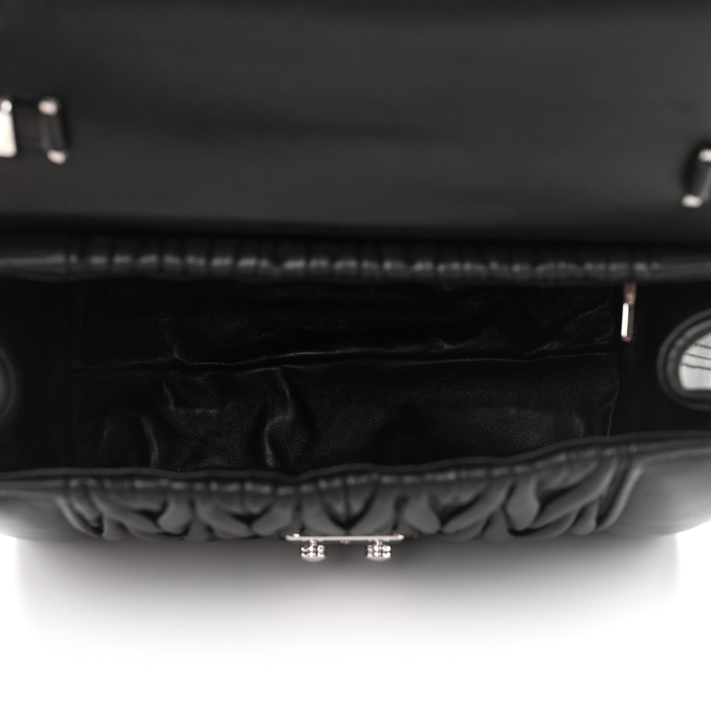 Nappa Matelasse Top Handle Tote Black