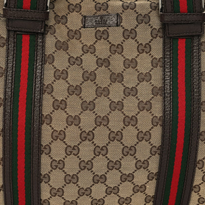 Gucci Monogram Web Large Joy Tote Dark Brown 8 of 12