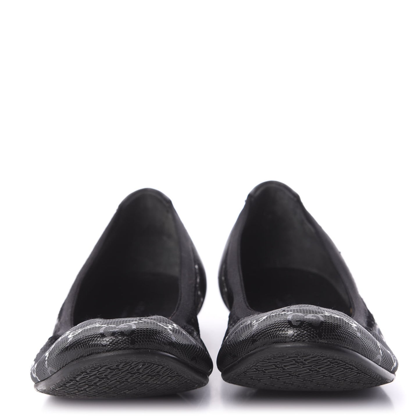 Imprime Monogram Ballerina Flats 36 Black