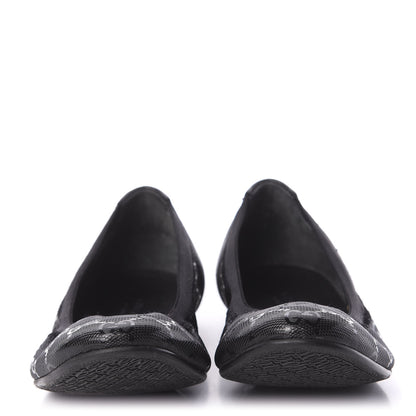 Gucci Imprime Monogram Ballerina Flats 36 Black 2 of 8
