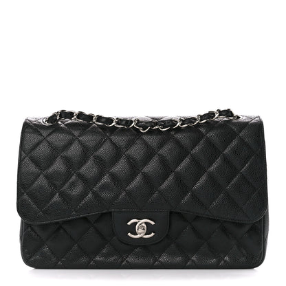 Chanel Caviar Quilted Jumbo Double Flap Black 1 of 11