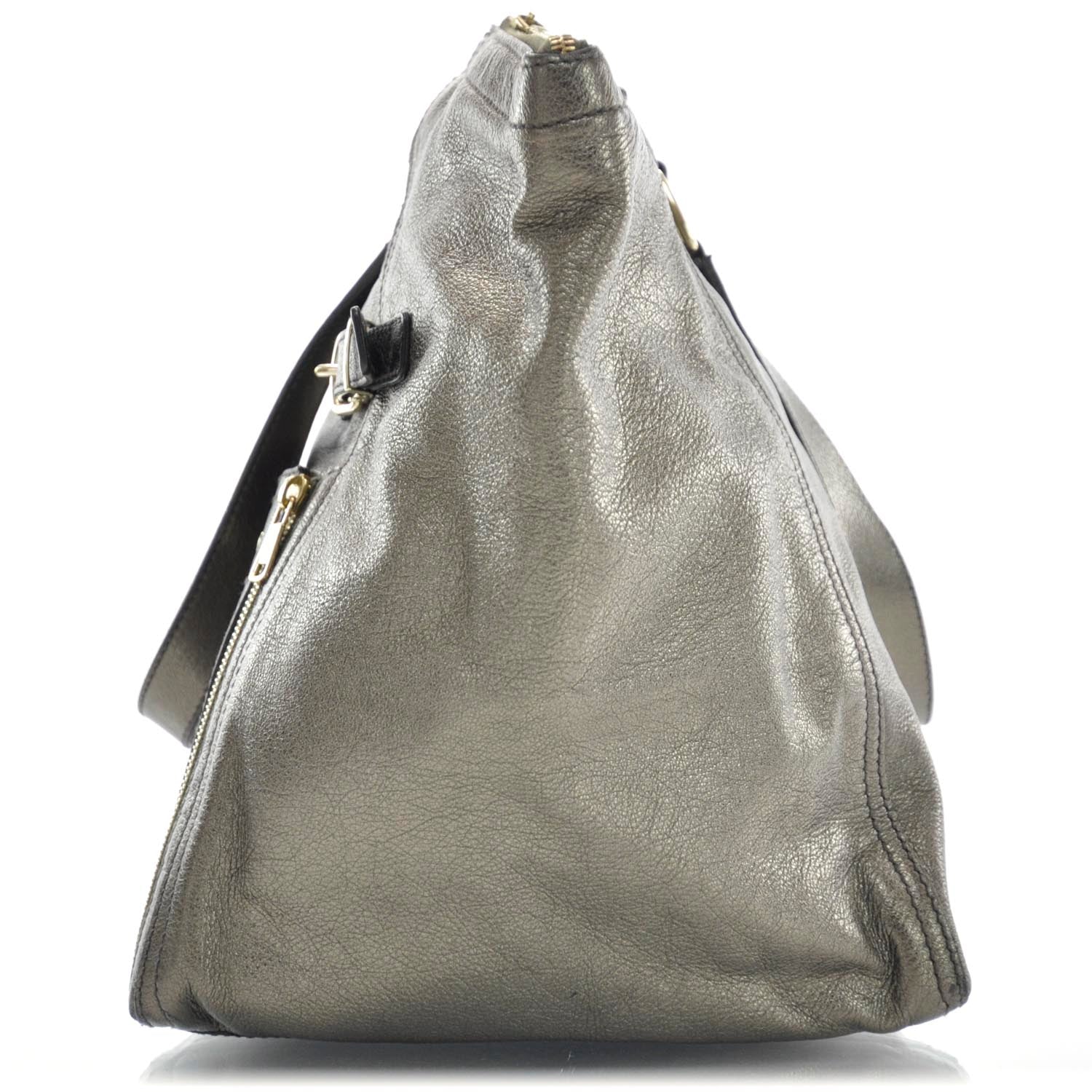 Saint Laurent Medium Downtown Tote Metallic 4 of 9