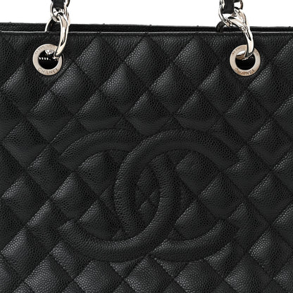 Chanel Caviar Quilted Grand Shopping Tote GST Black 8 of 11