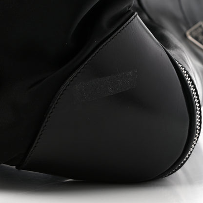 Prada Tessuto Nylon Calfskin Duffle Black 19 of 20