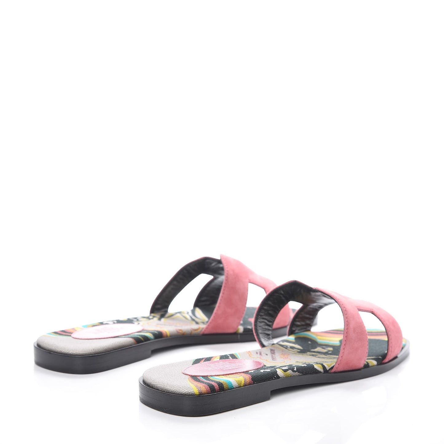 Suede Goatskin Oran Sandals 38 Rose De Venice