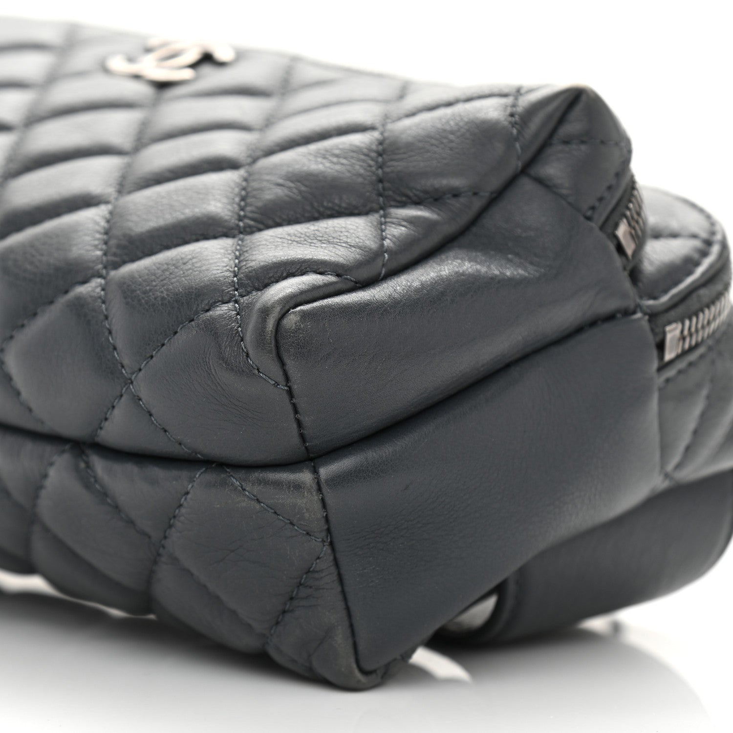 Chanel Calfskin Quilted Waist Bag Dark Grey 12 of 12