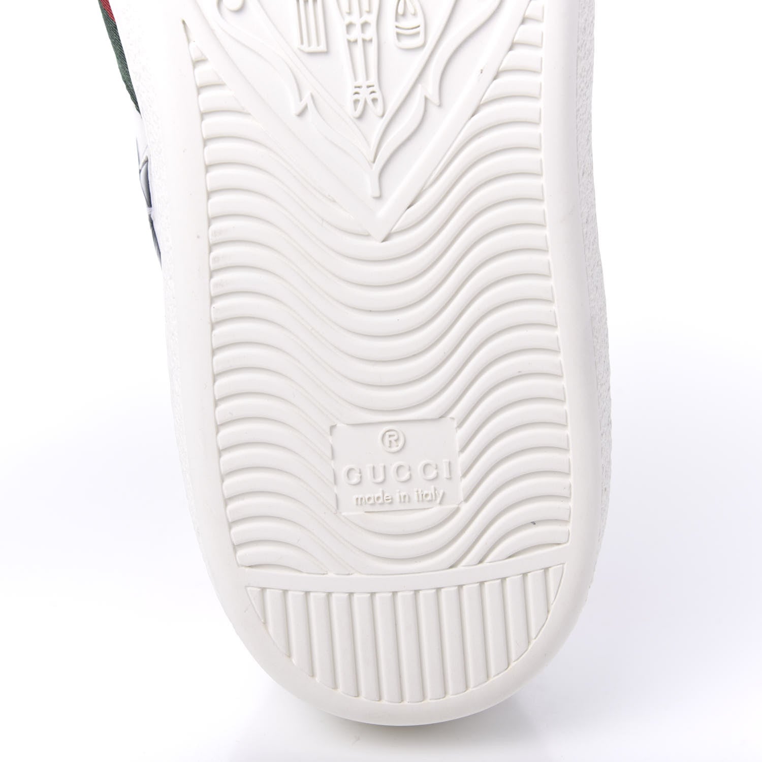 Gucci Calfskin Ayers Web Star Embroidered Mens Ace Sneakers 11 White Multi 7 of 11