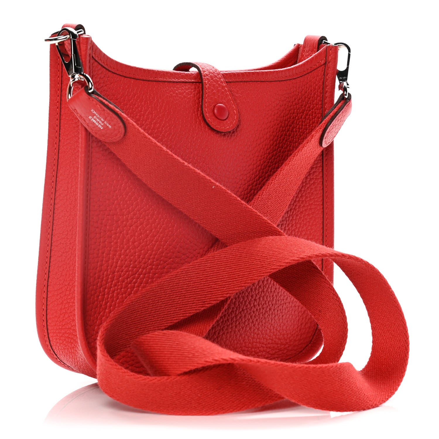 Hermes Taurillon Clemence Evelyne TPM Rouge Tomate 2 of 11