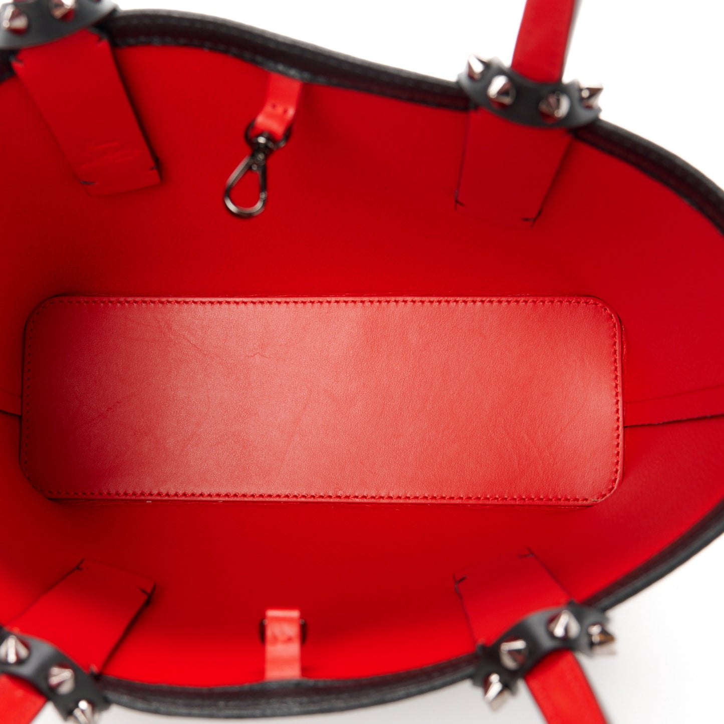 Calfskin Spikes Mini East West Cabata Tote Black
