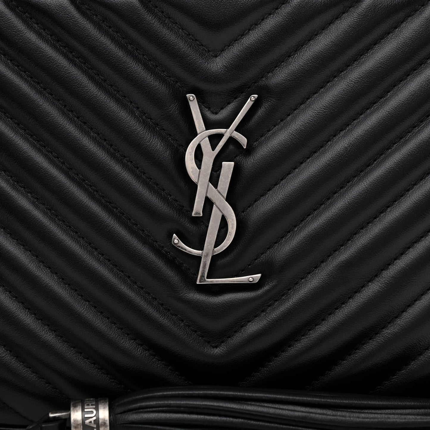 Calfskin Matelasse Monogram Lou Camera Bag Black