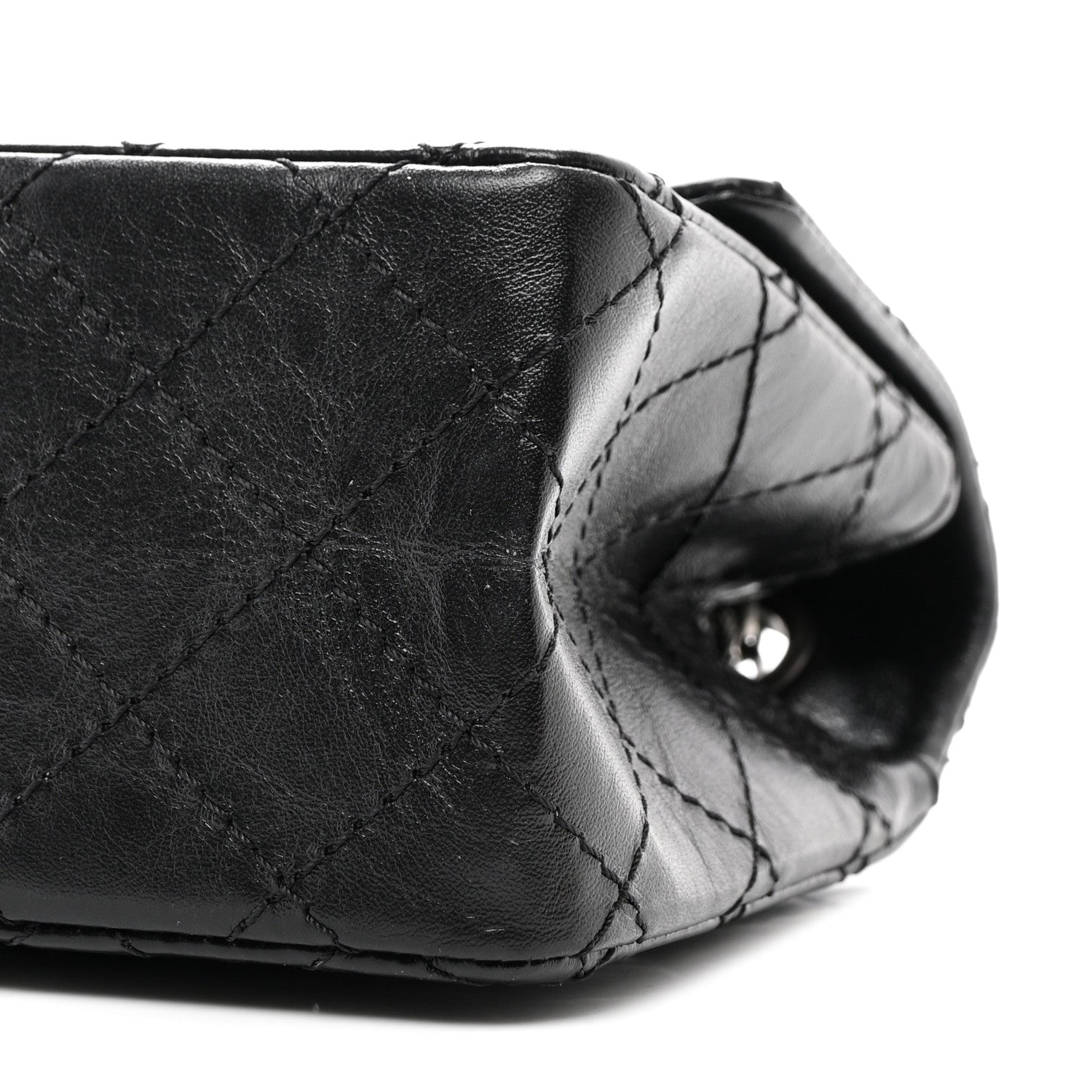 Chanel Aged Calfskin Quilted 2.55 Reissue Mini Flap Black 10 of 12