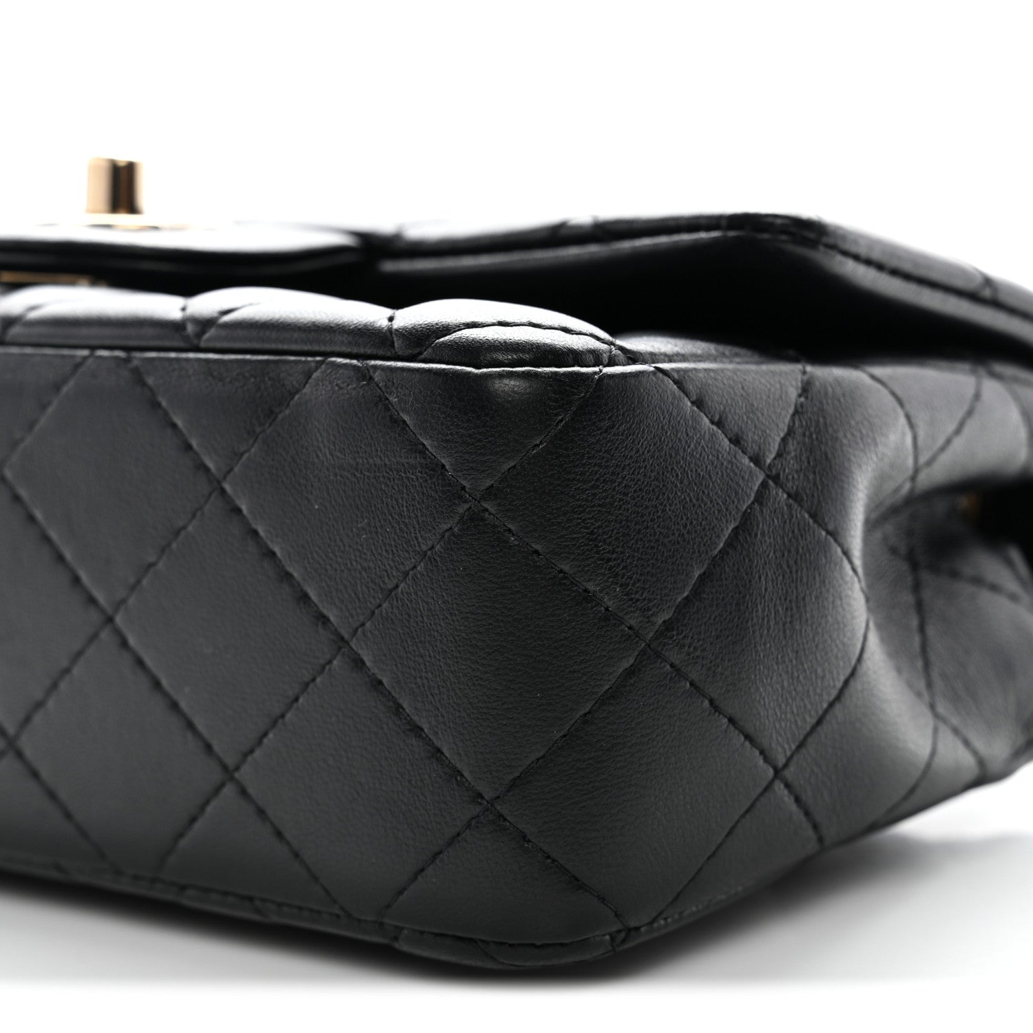Chanel Lambskin Quilted Mini Rectangular Flap Black 26 of 28