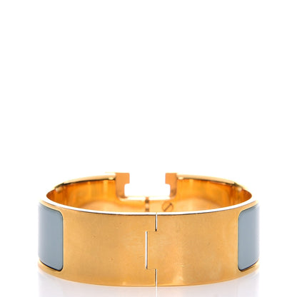 Hermes Enamel Clic Clac H Wide Bracelet PM Aigue Marine 3 of 5