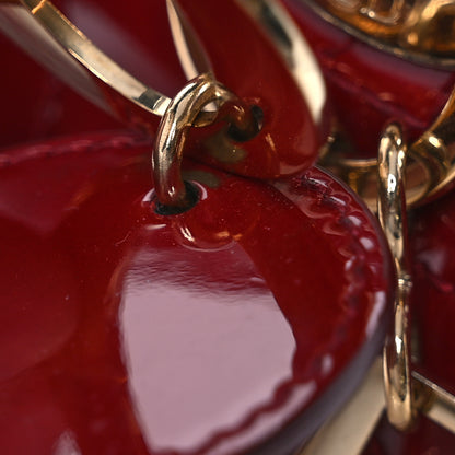 Christian Dior Patent Cannage Mini Lady Dior Red 12 of 12