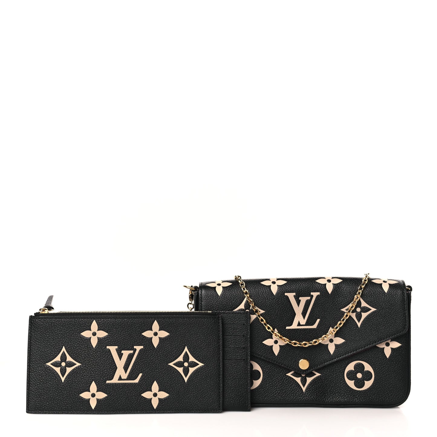Empreinte Monogram Giant Felicie Pochette Black Beige