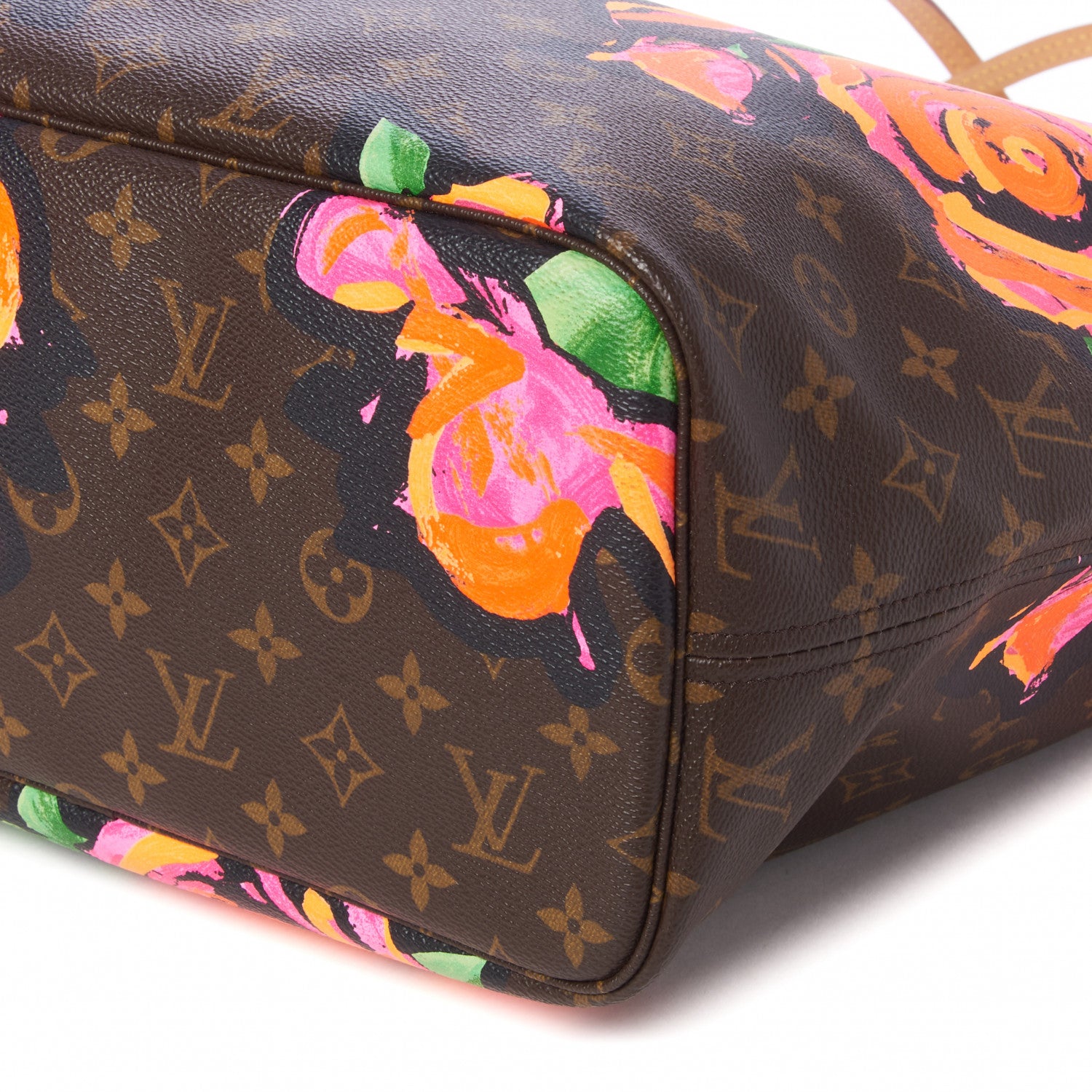 Louis Vuitton Monogram Roses Neverfull MM 5 of 8