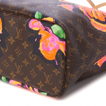 Louis Vuitton Monogram Roses Neverfull MM 5 of 8