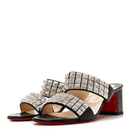 Christian Louboutin Nappa Myriadiam 55 Slide Sandals 39.5 Black 3 of 8