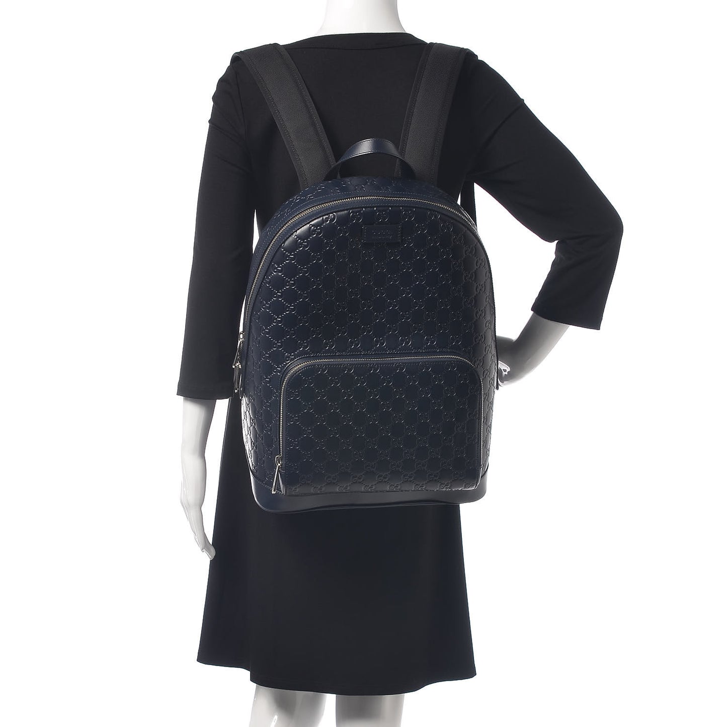Guccissima Signature Day Backpack Blue