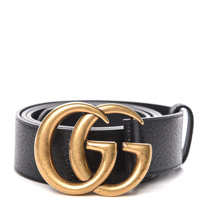 Gucci Textured Calfskin Double G 40mm Belt 100 40 Black 1 of 7