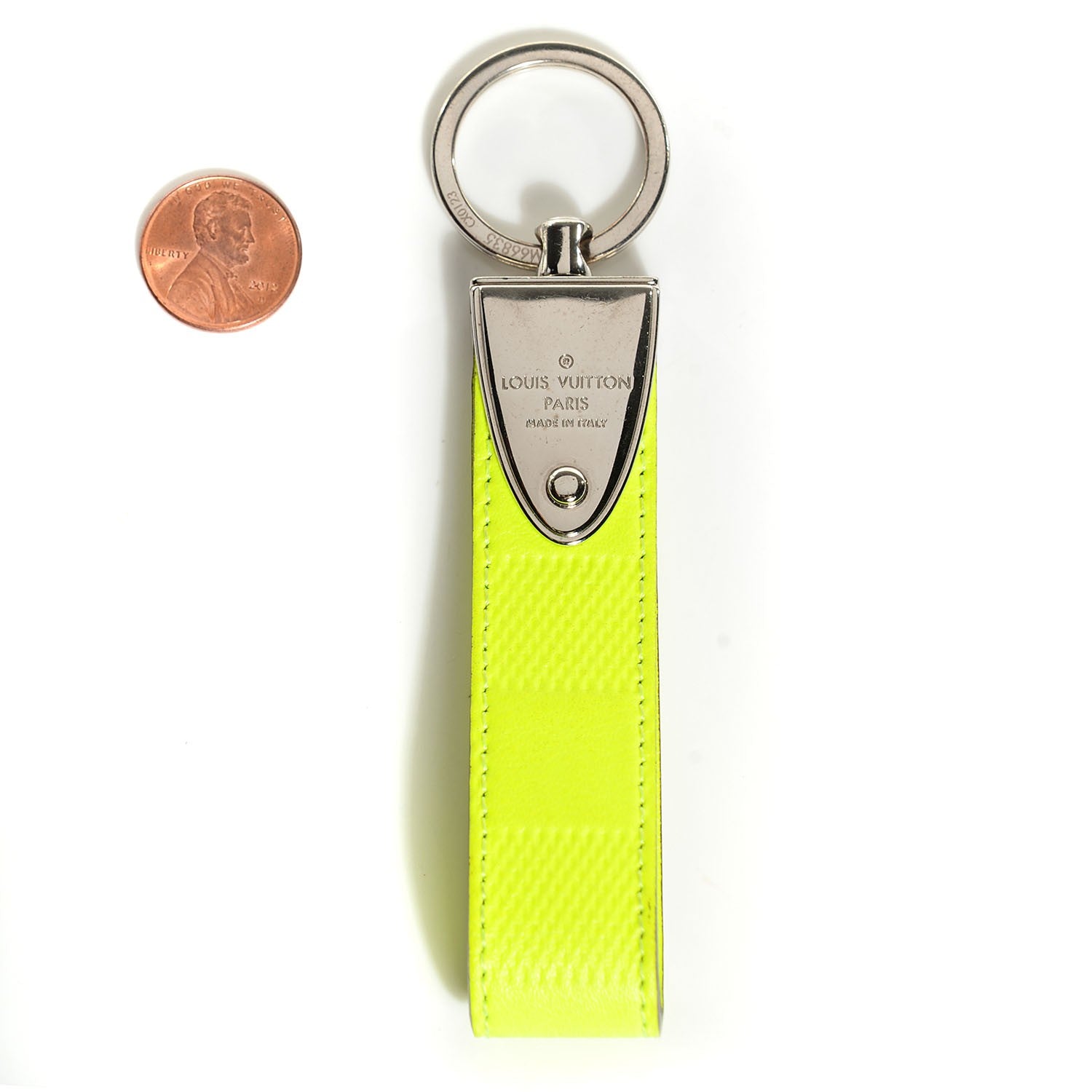 Louis Vuitton Damier Fluo Infini Dragonne LV Key Holder Yellow 2 of 5