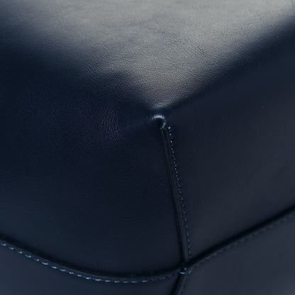 Mansur Gavriel Vegetable Tanned Calfskin Bucket Bag Navy Blue 11 of 15