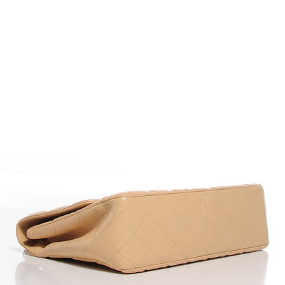 Chanel Caviar Quilted Jumbo Single Flap Beige Clair 4 of 8
