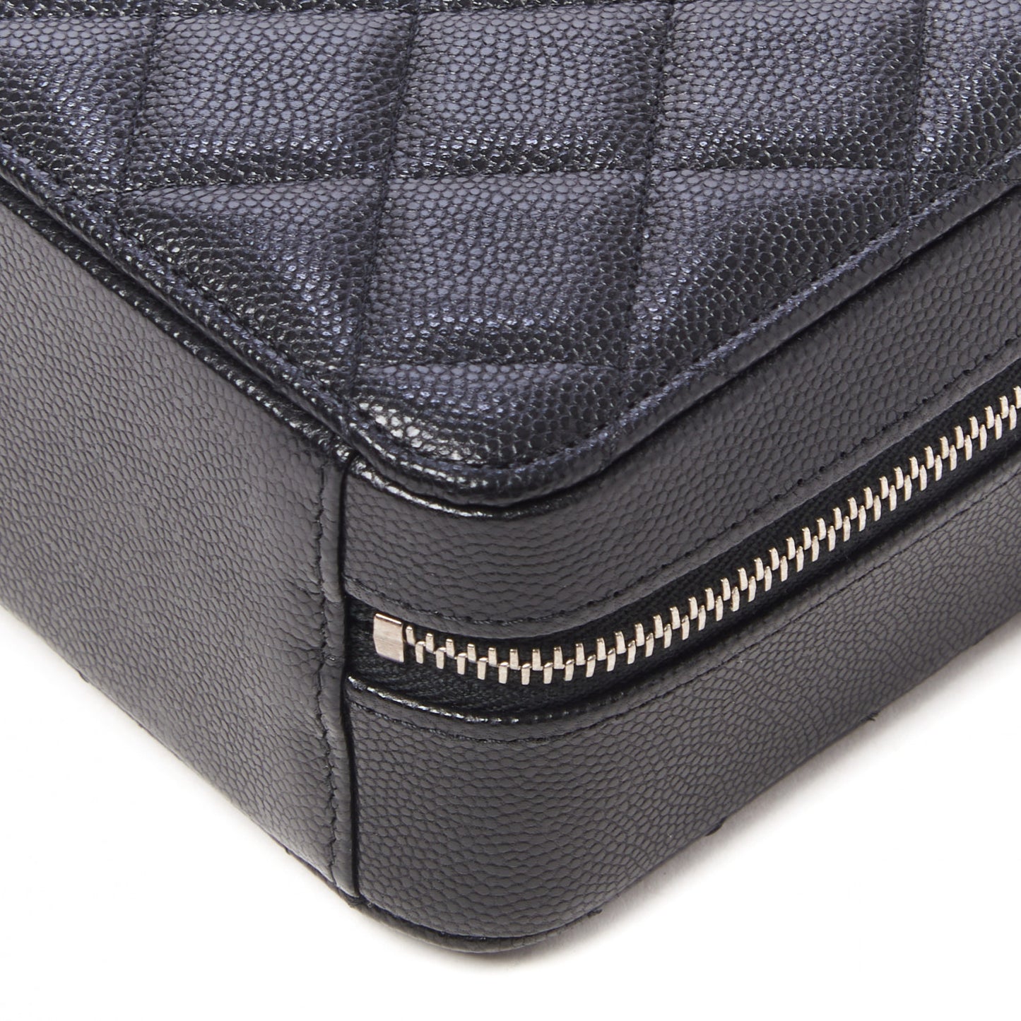 Caviar Quilted Camera Bag Black