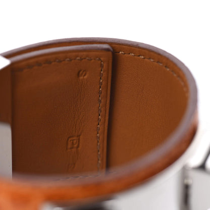 Hermes Shiny Alligator Collier De Chien CDC Bracelet Orange 6 of 7