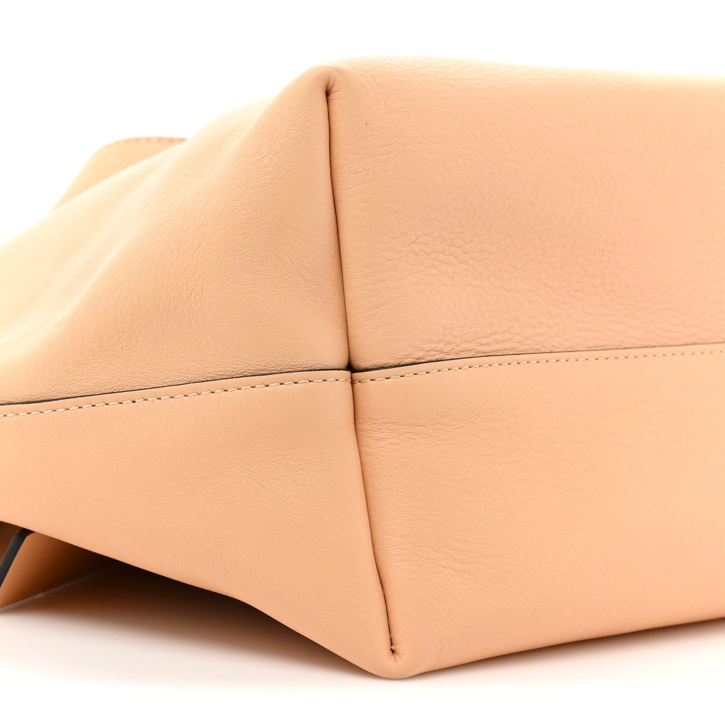 Small Grain Smooth Calfskin Medium Darryl Tote Beige