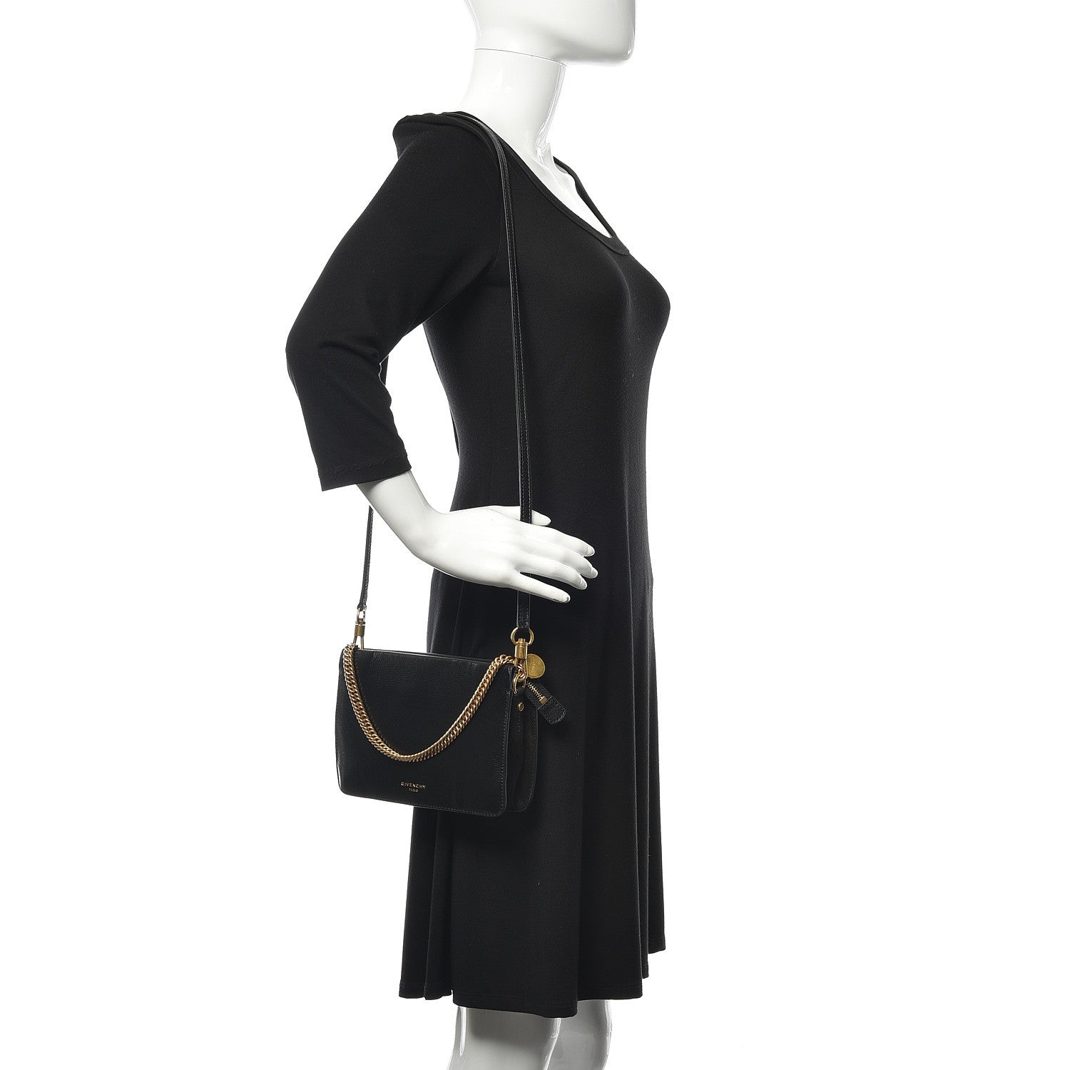 Givenchy Textured Calfskin Cross 3 Crossbody Bag Black 2 of 10