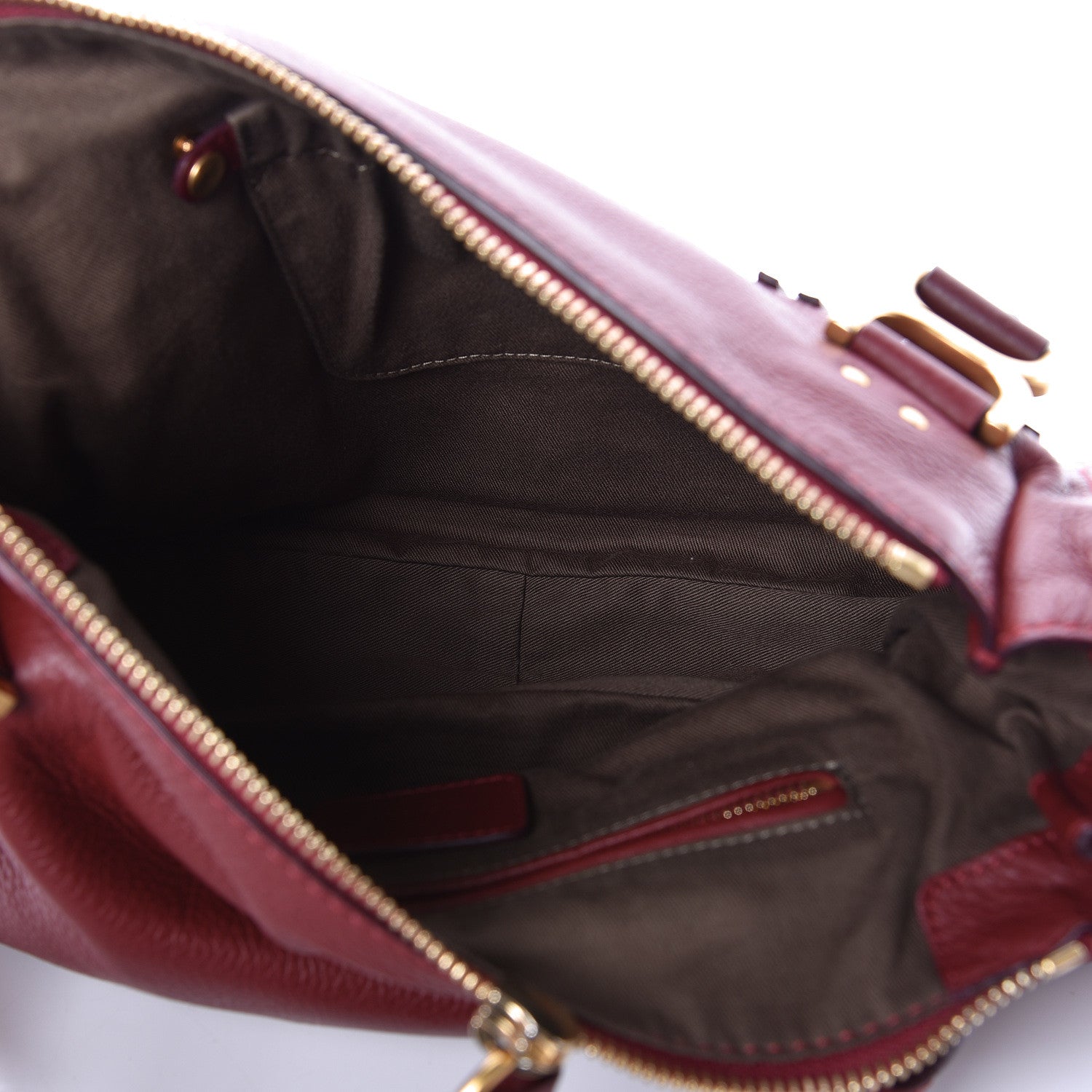 Chloe Calfskin Medium Marcie Satchel Plum Purple 5 of 9
