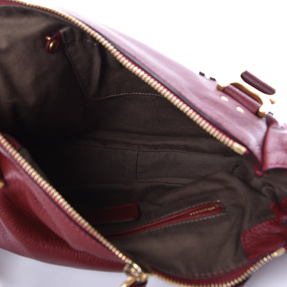 Chloe Calfskin Medium Marcie Satchel Plum Purple 5 of 9