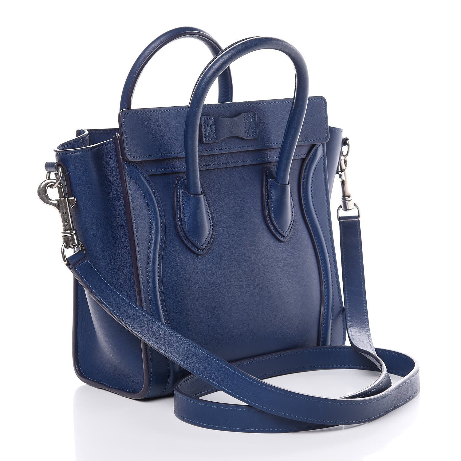 Celine Smooth Calfskin Nano Luggage Lazuli 3 of 12