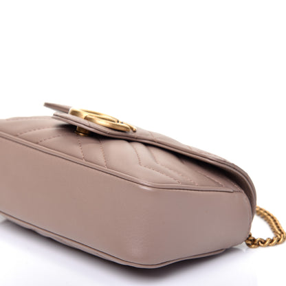 Gucci Calfskin Matelasse Super Mini GG Marmont Shoulder Bag Porcelain Rose 6 of 10