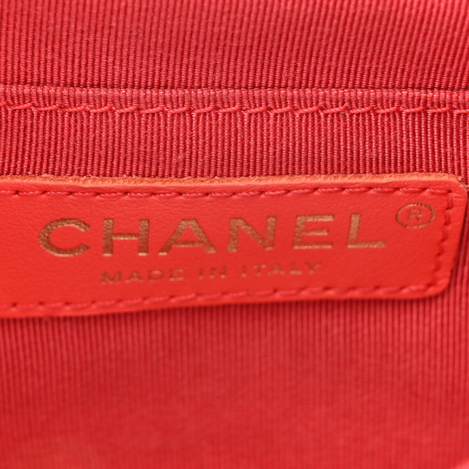 Chanel Lambskin Quilted Small Circular Handle Bag Brilliant Rouge 6 of 15