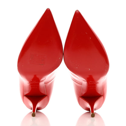 Christian Louboutin Patent Batignolles 100 Pumps 39.5 Rouge Lipstick 5 of 8