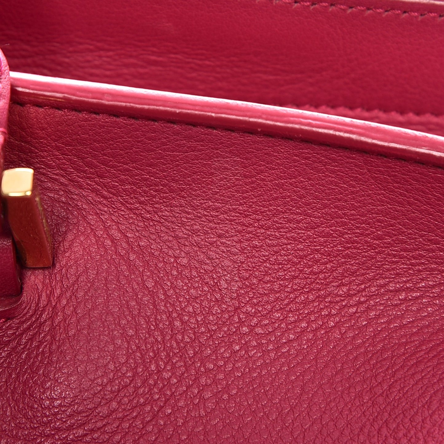 Calfskin Medium Classic Y Cabas Fuchsia