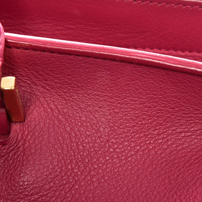 Saint Laurent Calfskin Medium Classic Y Cabas Fuchsia 11 of 12