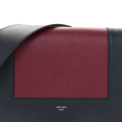 Celine Shiny Smooth Calfskin Medium Frame Shoulder Bag Blue Purple 9 of 15
