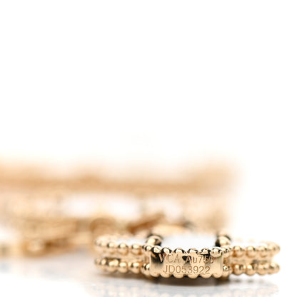 Van Cleef & Arpels 18K Yellow Gold Grey Mother of Pearl Black Onyx 5 Motifs Magic Alhambra Bracelet 4 of 5