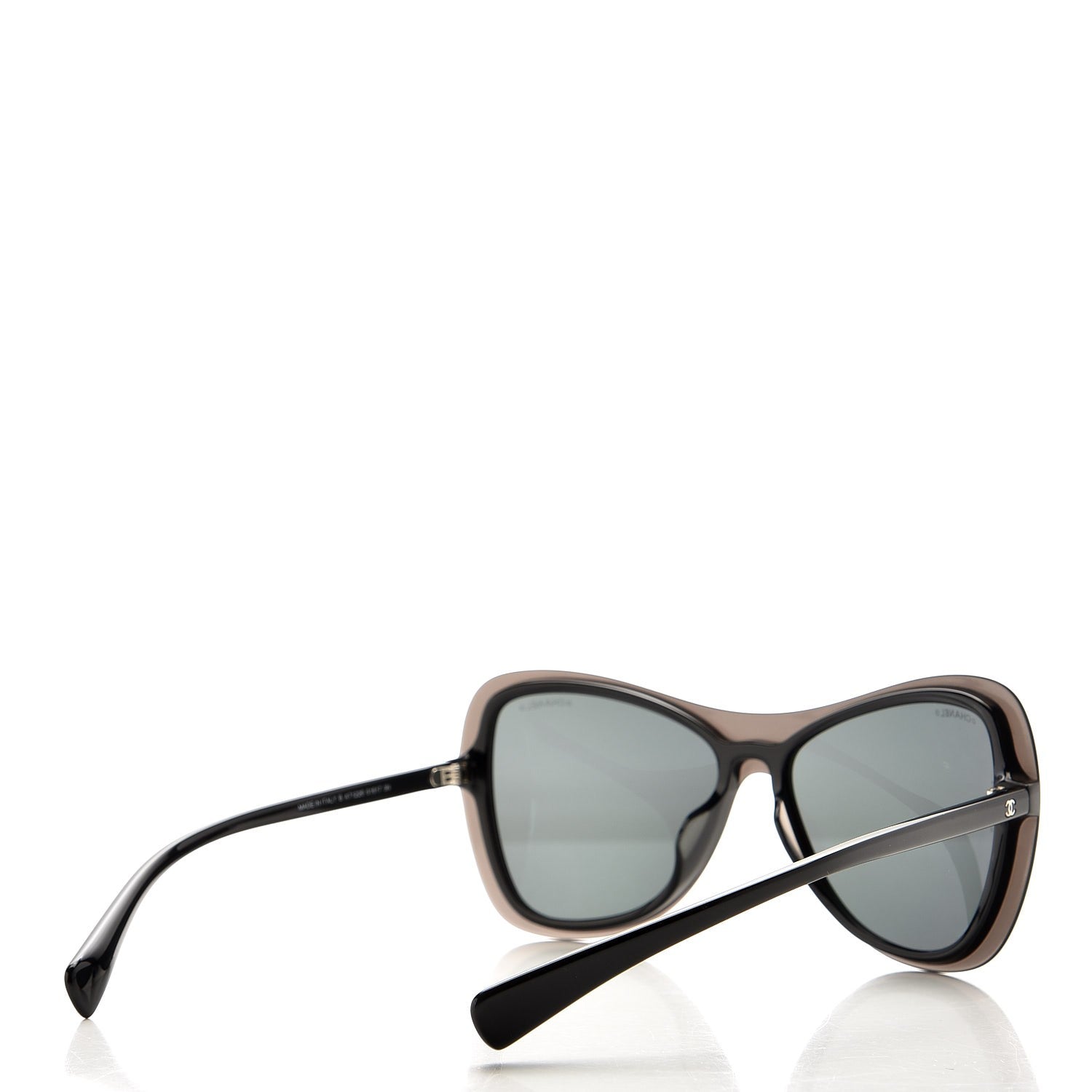 Chanel Shield Butterfly Runway Sunglasses S1617 Black 4 of 7