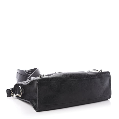 Balenciaga Chevre Silver Metallic Edge Hardware S City Black 5 of 12