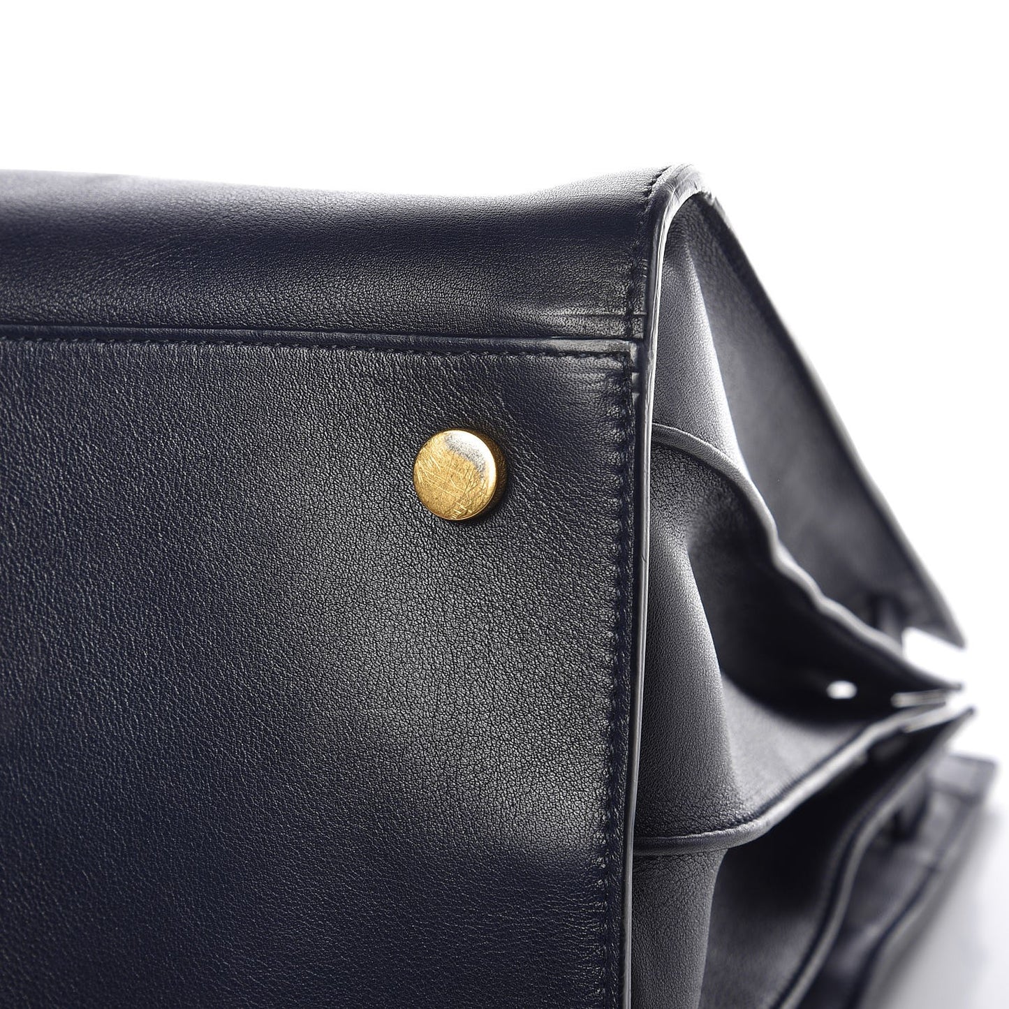 Calfskin Large Sac De Jour Carryall Navy Blue