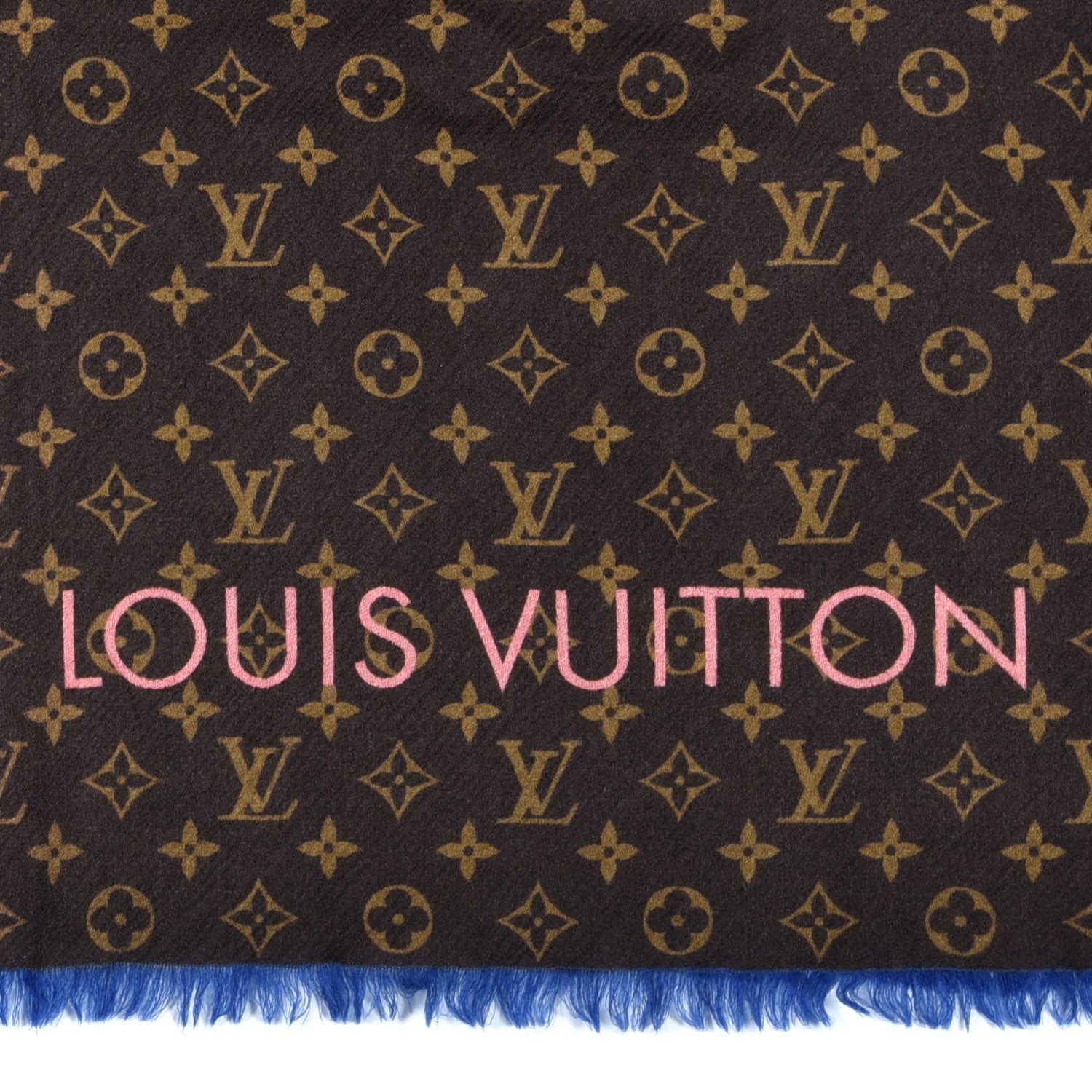 Louis Vuitton Wool Monogram Telling Stole Rose Corail 3 of 4
