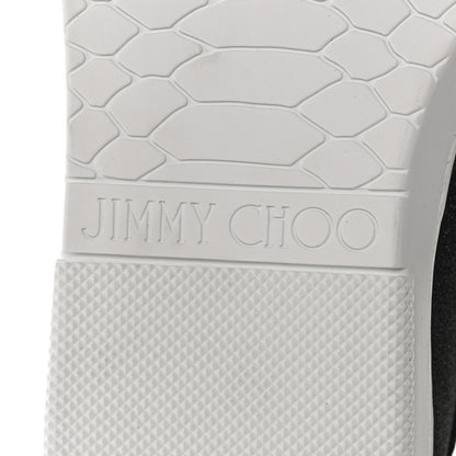 Jimmy Choo Fine Glitter Suede Mens Grove Sneakers 42 Black 6 of 8