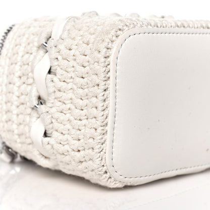 Chanel Lambskin Crochet Small Vanity Case With Chain White 8 of 12