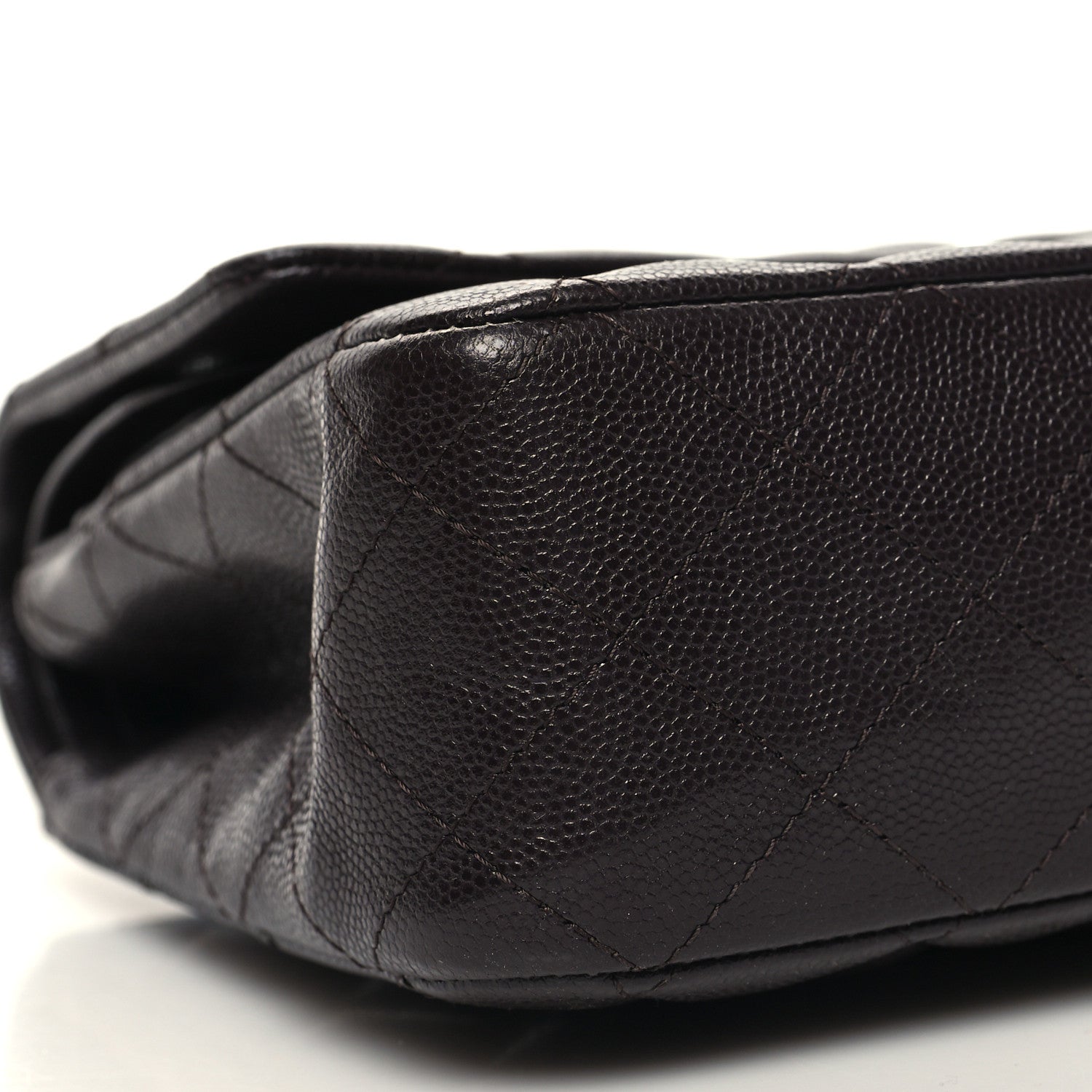 Chanel Caviar Quilted Small Double Flap Dark Brown 9 of 10