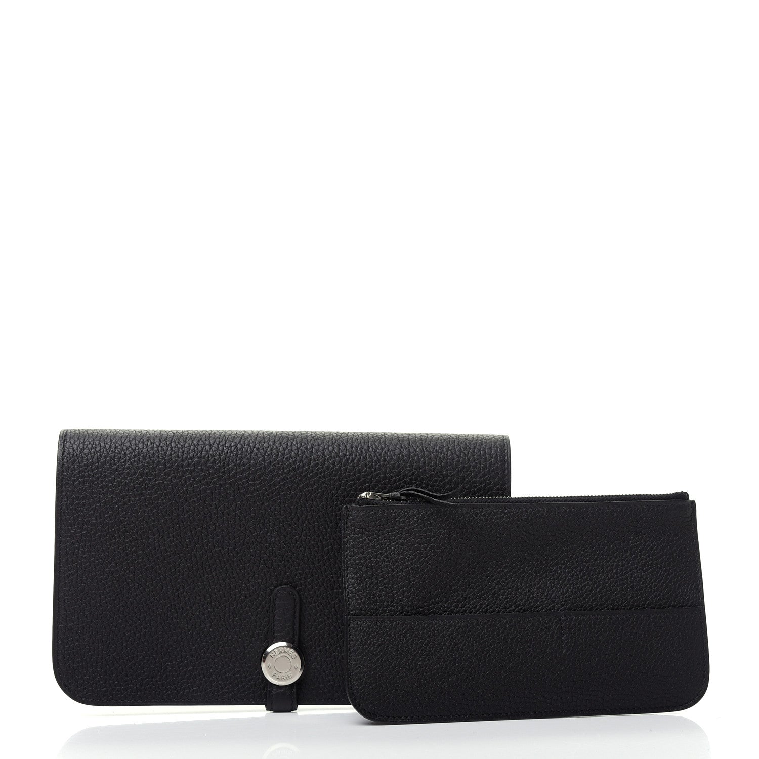 Hermes Togo Dogon Duo Wallet Black 7 of 8